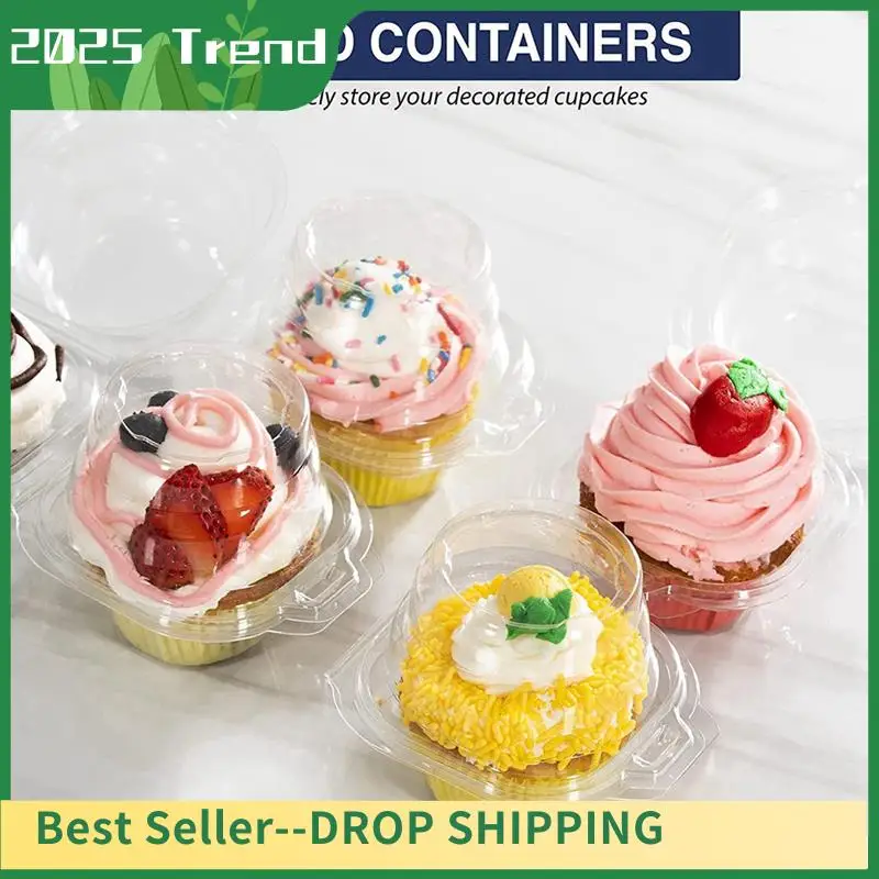 50PCS Individual Cupcake Containers Stackable Single Compartment With Airtight Dome Lid
50PCS Individual Cupcake Containers Stackable Single Compartment With Airtight Dome Lid