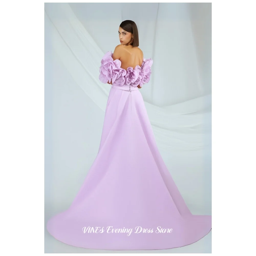 VINES Lavender Prom Dress 3D Floral Sleeve Evening Dress Mermaid Party Gown with Train Formal Occasion Dress Colors Customized
VINES Lavender Prom Dress 3D Floral Sleeve Evening Dress Mermaid Party Gown with Train Formal Occasion Dress Colors Customized