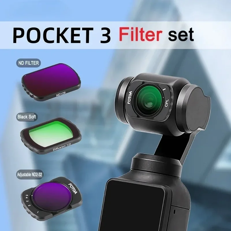 Camera Lens Filter For DJI Osmo Pocket 3 Filters ND Filter Set CPL Polarizers UV Black Flexible lenses Accessories
Camera Lens Filter For DJI Osmo Pocket 3 Filters ND Filter Set CPL Polarizers UV Black Flexible lenses Accessories
