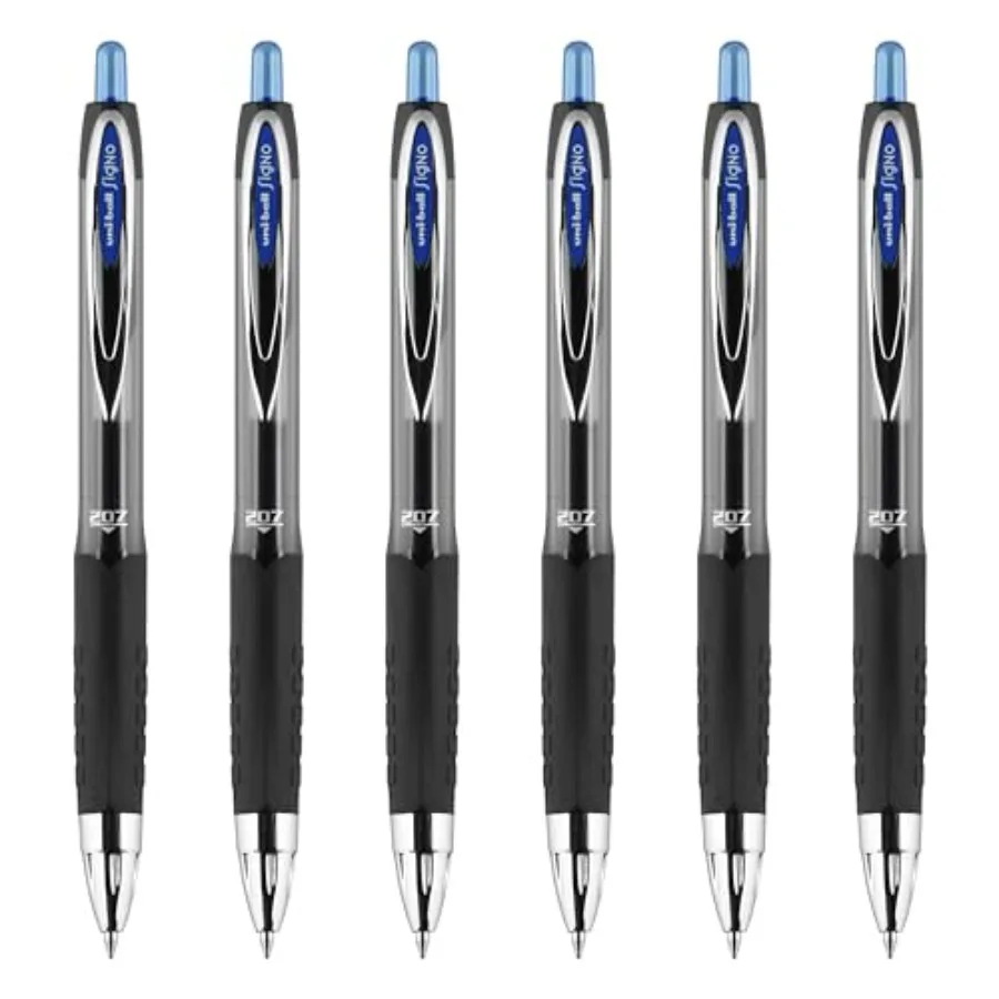 uniball 207 Retractable Gel Pen, Medium Point 0.7mm,Ink, 6 Pens
uniball 207 Retractable Gel Pen, Medium Point 0.7mm,Ink, 6 Pens