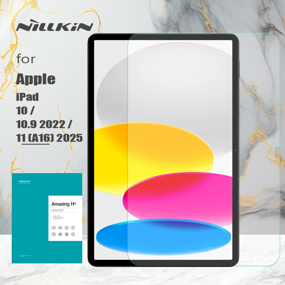 Для Apple iPad 10/10,9 2022 Nillkin H + противовзрывное закаленное стекло 9H Защитная пленка для экрана iPad 11 (A16) 2025
Для Apple iPad 10/10,9 2022 Nillkin H + противовзрывное закаленное стекло 9H Защитная пленка для экрана iPad 11 (A16) 2025
