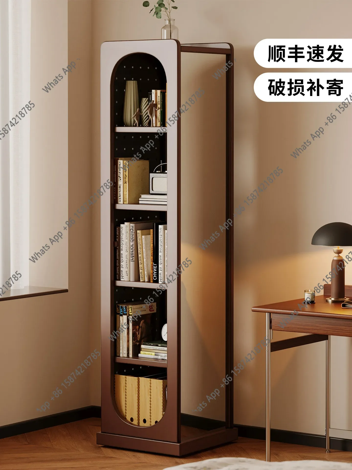 Hi Rotating Bookshelf Floor-to-ceiling Shelf Multifunctional Hole Board Bookcase Non-solid Wood Bedroom Dressing Full Body Mirr
Hi Rotating Bookshelf Floor-to-ceiling Shelf Multifunctional Hole Board Bookcase Non-solid Wood Bedroom Dressing Full Body Mirr