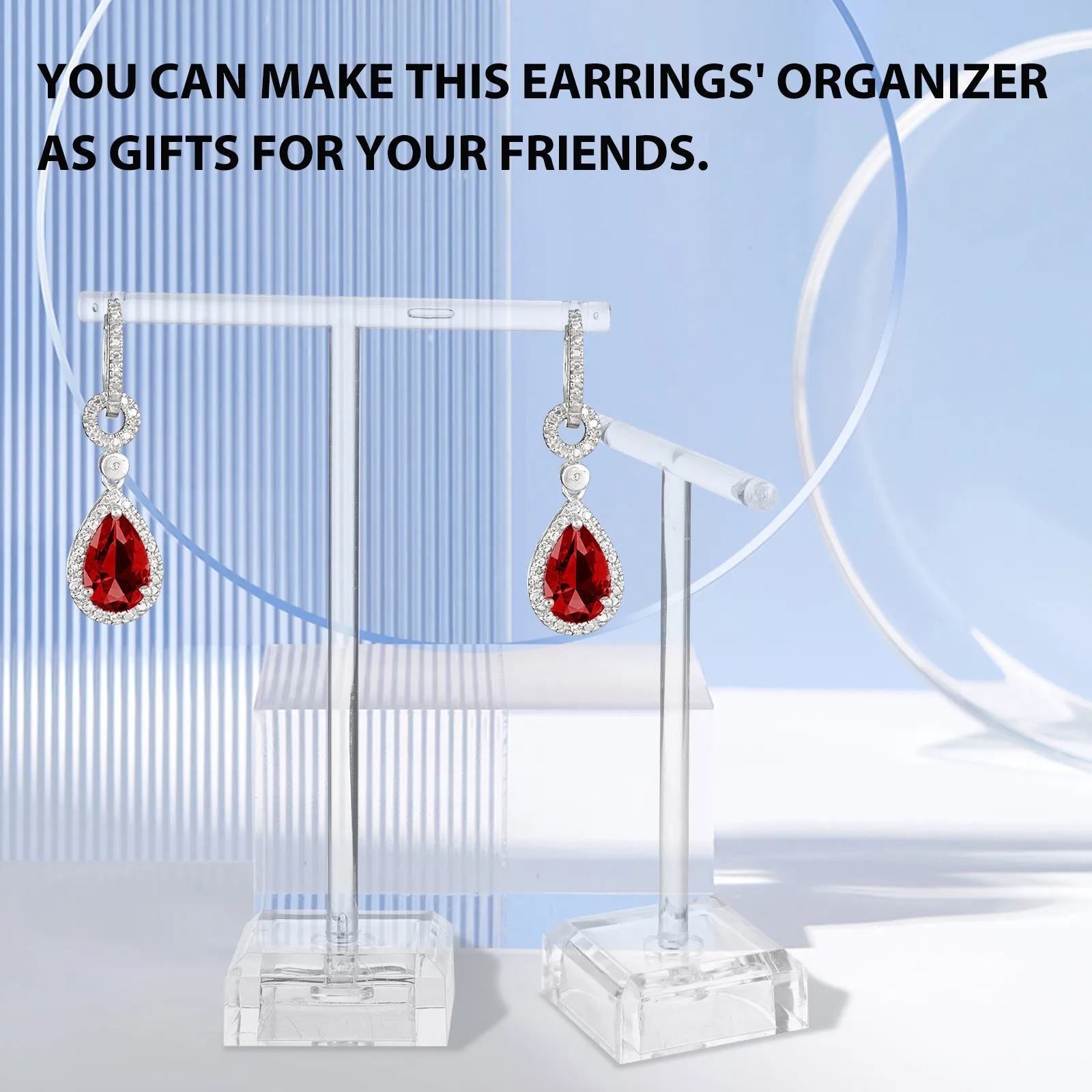 6Pcs Acrylic Earrings Stand Space Saving Earring Display Holder for Dangle Studs Earrings Jewelry Display Prop Gift Idea
6Pcs Acrylic Earrings Stand Space Saving Earring Display Holder for Dangle Studs Earrings Jewelry Display Prop Gift Idea