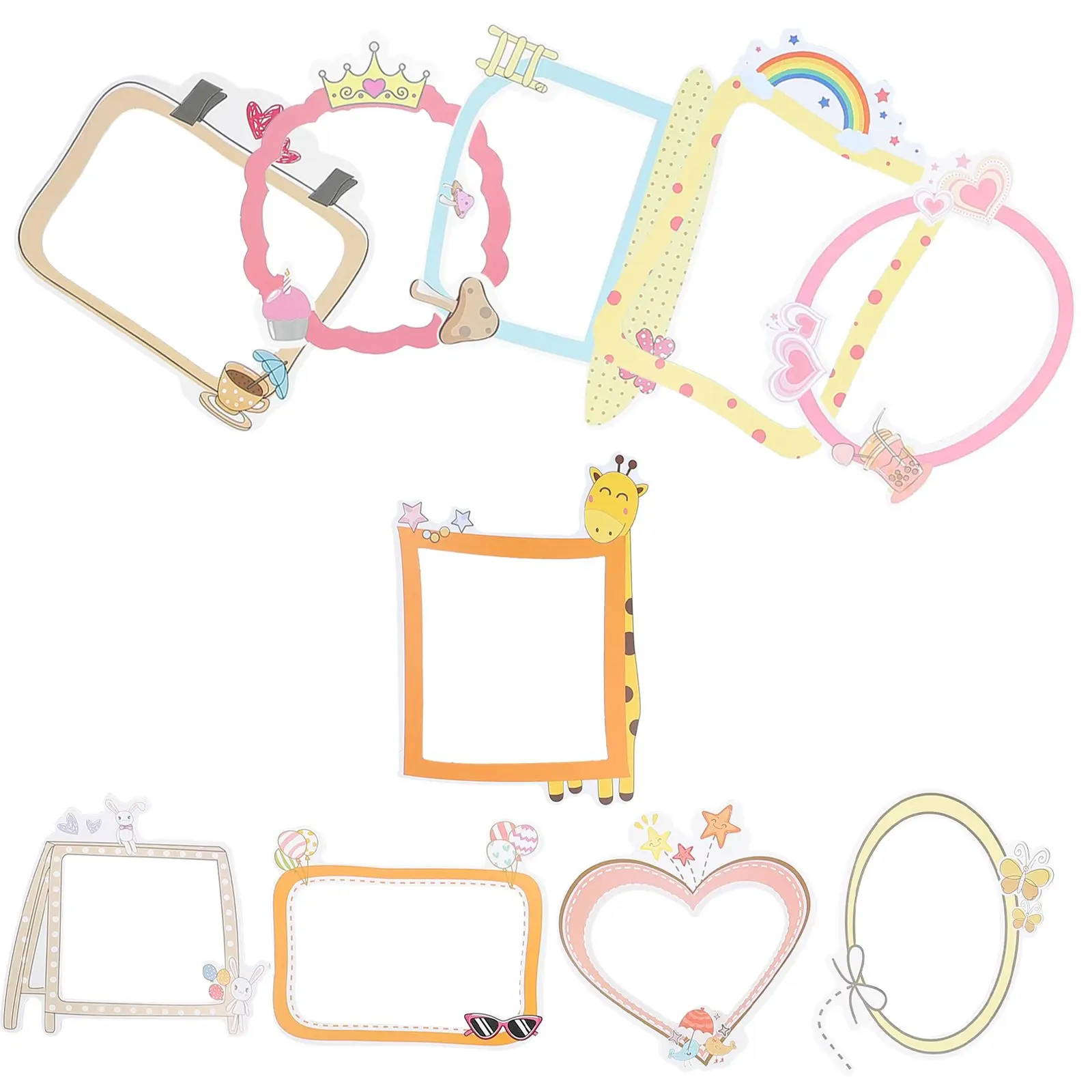 10 Pcs Photo Frame Stickers Cute Scrapbooking Wedding Cartoon Assorted Decorative Picture Decoration for Photos Albums
10 Pcs Photo Frame Stickers Cute Scrapbooking Wedding Cartoon Assorted Decorative Picture Decoration for Photos Albums
