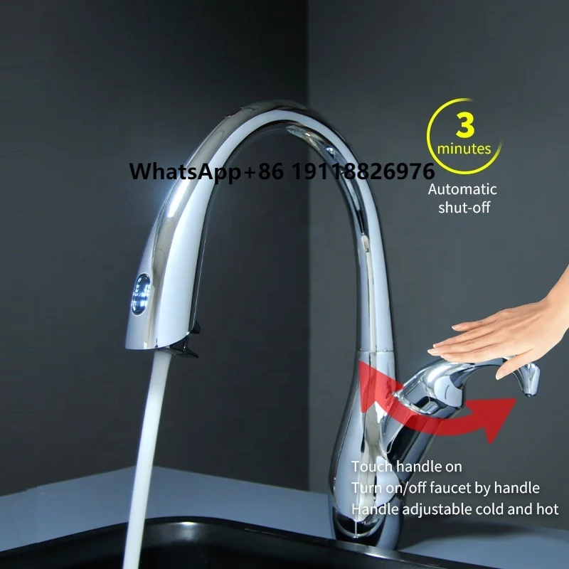 Touchless Stainless Steel Sensor Faucet Induction Sink Water Taps Hand Free Smart Infrared Automatic Faucet
Touchless Stainless Steel Sensor Faucet Induction Sink Water Taps Hand Free Smart Infrared Automatic Faucet
