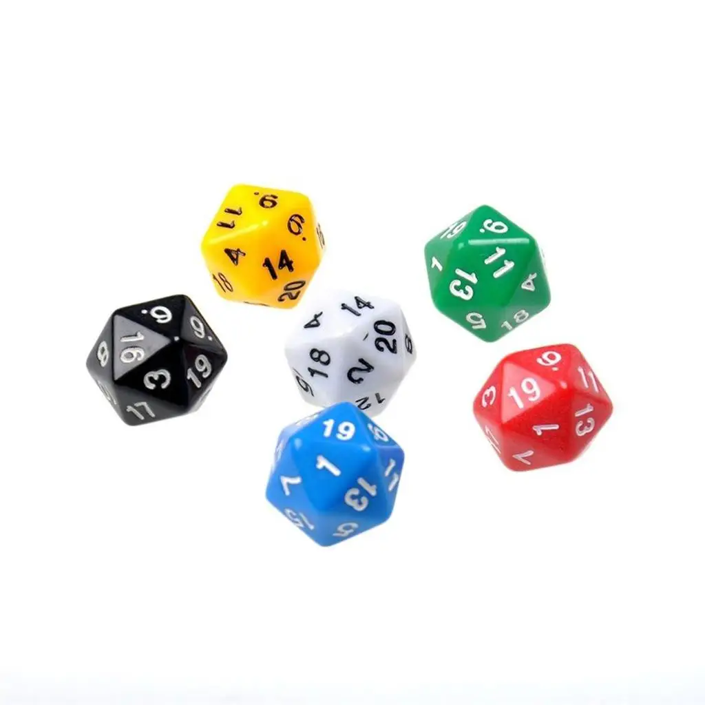 Acrylic 20mm D20 Dice Set Bulk Colorful Dice for Dice Game Night Family Board Games and Collectors
Acrylic 20mm D20 Dice Set Bulk Colorful Dice for Dice Game Night Family Board Games and Collectors