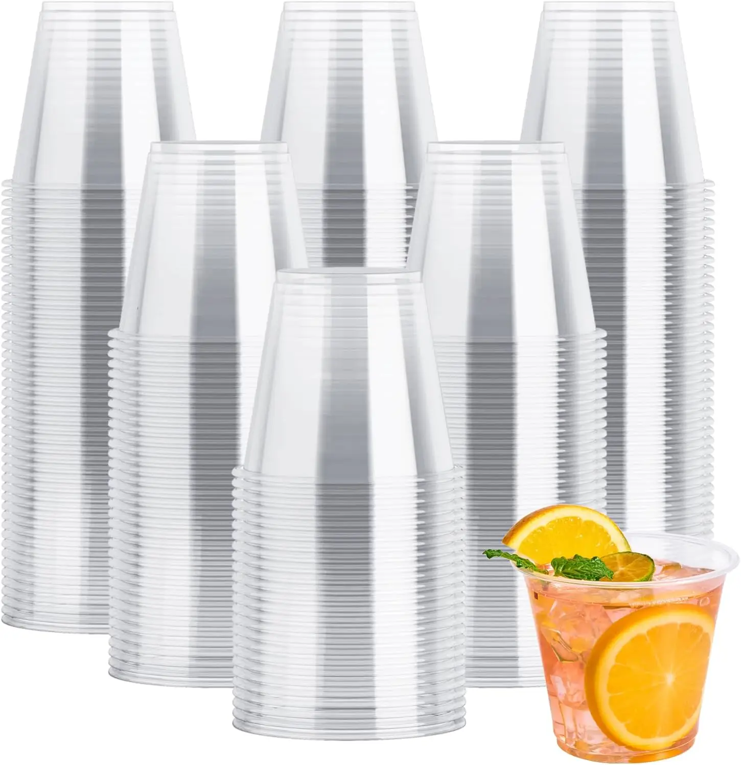 300 Pack Clear Plastic Cups, 9 oz Crystal Clear PET Party Cups, Classic Clear Disposable Wine Cups for Wedding, Thanksgiving,
300 Pack Clear Plastic Cups, 9 oz Crystal Clear PET Party Cups, Classic Clear Disposable Wine Cups for Wedding, Thanksgiving,
