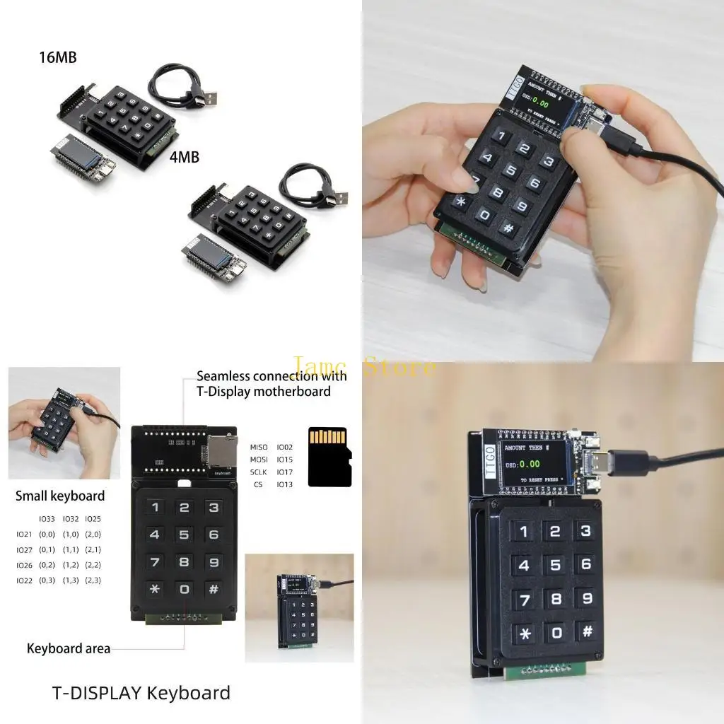 LX0B LILYGO®TTGO T-Display Keyboard Module ESP32 WiFi Bluetooth-com Development Board
LX0B LILYGO®TTGO T-Display Keyboard Module ESP32 WiFi Bluetooth-com Development Board