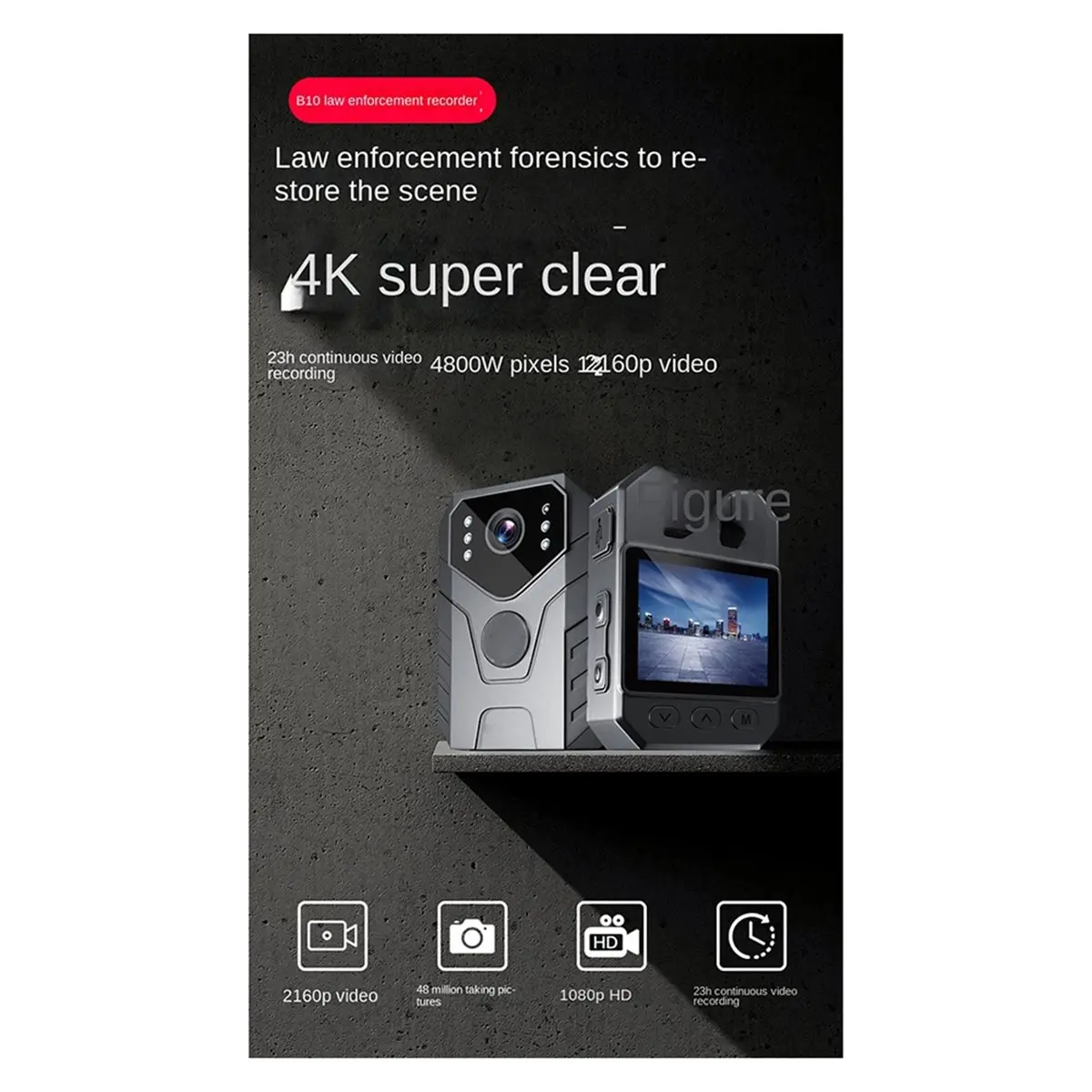 Цифровая нательная камера M05K 1080P, водонепроницаемая, с инфракрасным ночным видением, видеозаписью и функцией диктофона для правоохранительных органов
Цифровая нательная камера M05K 1080P, водонепроницаемая, с инфракрасным ночным видением, видеозаписью и функцией диктофона для правоохранительных органов