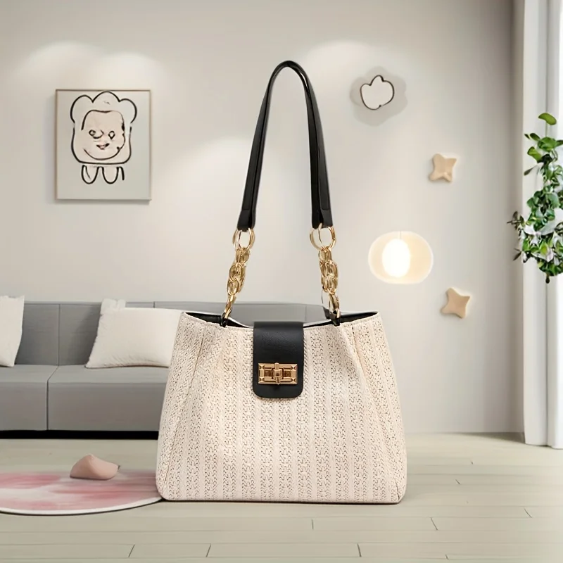 Новые дизайнерские плетеные соломенные сумки ручной работы для женщин, идеально подходящие для пляжа, с уникальным дизайном через плечо и в стиле тоут.
Новые дизайнерские плетеные соломенные сумки ручной работы для женщин, идеально подходящие для пляжа, с уникальным дизайном через плечо и в стиле тоут.