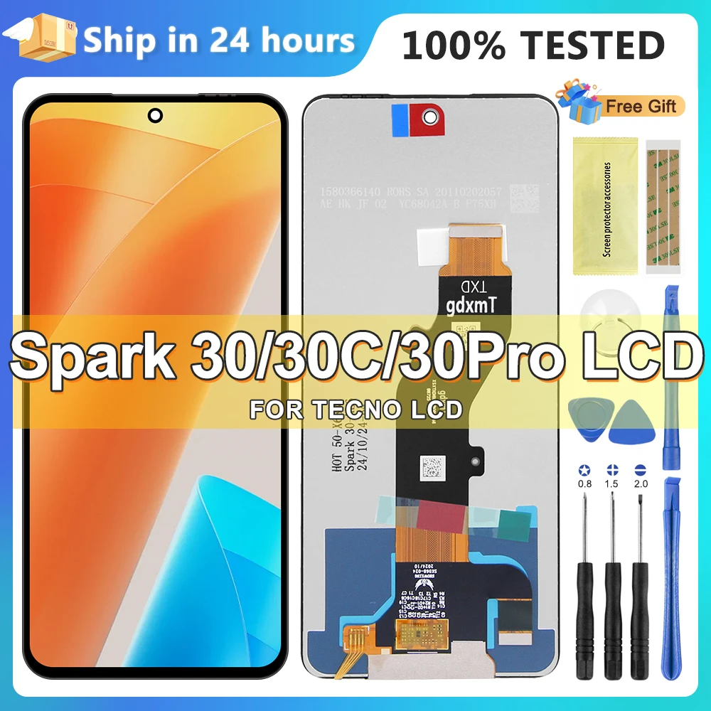 100% Tested For Tecno Spark 30 KL6/ 30C 4G KL5/ 30Pro KL7 For Tecno LCD Display Screen Frame Touch Panel
100% Tested For Tecno Spark 30 KL6/ 30C 4G KL5/ 30Pro KL7 For Tecno LCD Display Screen Frame Touch Panel