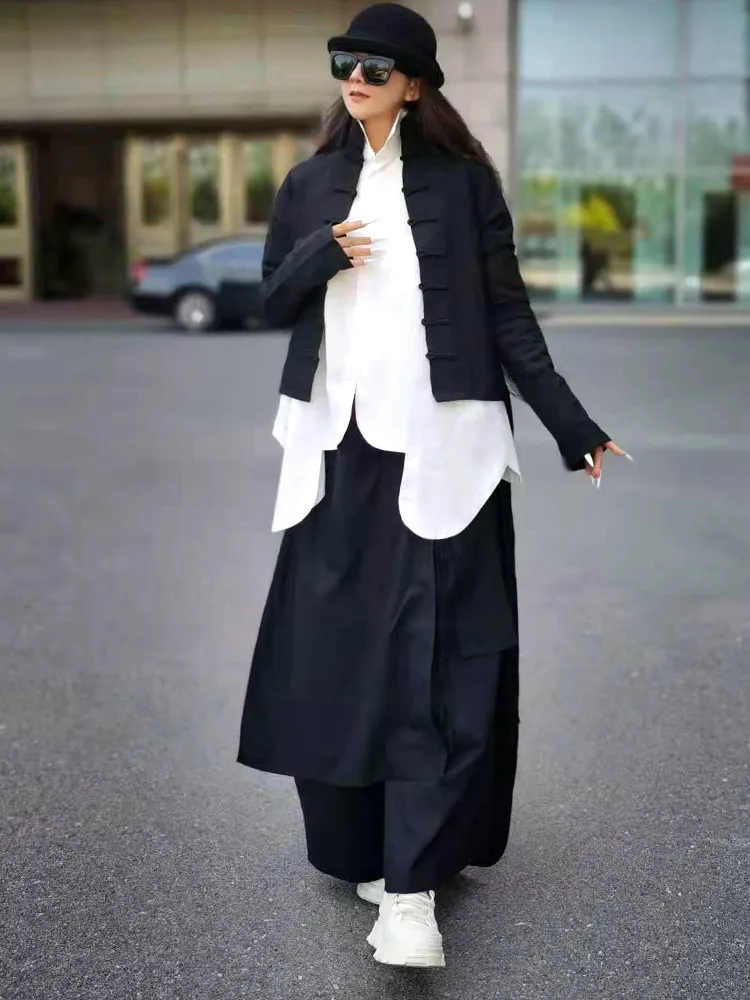 Костюм из однотонных брюк с широкими штанинами и эластичным поясом, оригинальный дизайн Yang Li, девять дюймов, для женщин, лето-осень
Костюм из однотонных брюк с широкими штанинами и эластичным поясом, оригинальный дизайн Yang Li, девять дюймов, для женщин, лето-осень