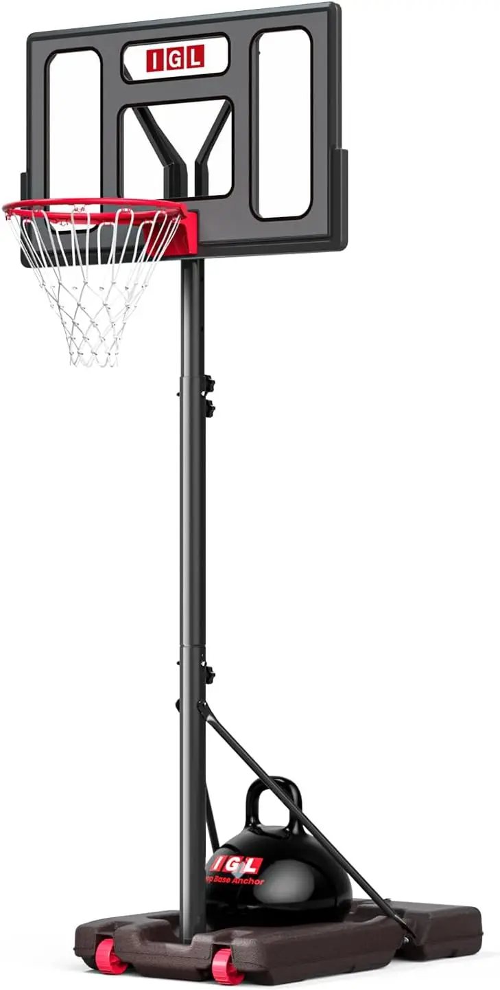 Portable Basketball Hoop with 40-Inch Shatterproof Backboard, 5.6-10FT Adjustable Height for Kids Youth Adults in Backyard
Portable Basketball Hoop with 40-Inch Shatterproof Backboard, 5.6-10FT Adjustable Height for Kids Youth Adults in Backyard