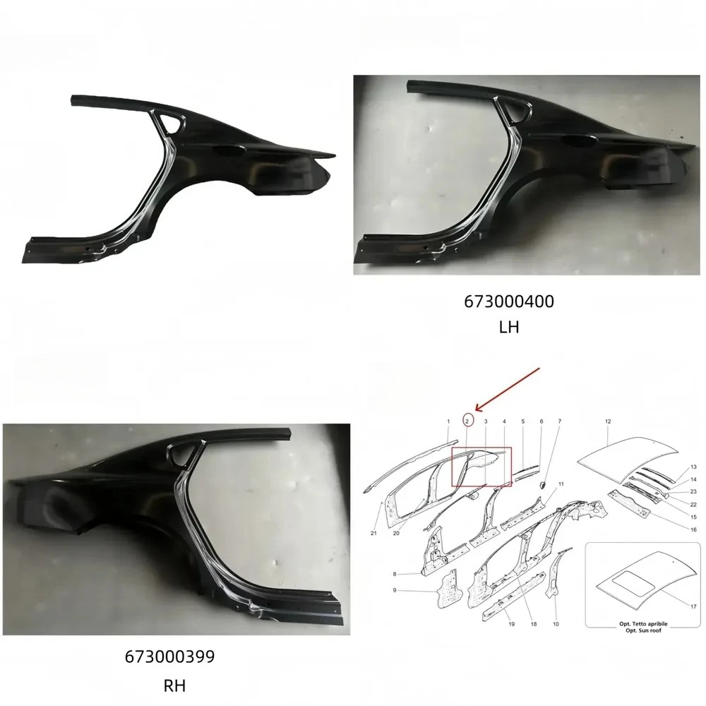 OEM 673000400 673000399 Rear for Quattroporte M156 Factory Wholesale
OEM 673000400 673000399 Rear for Quattroporte M156 Factory Wholesale