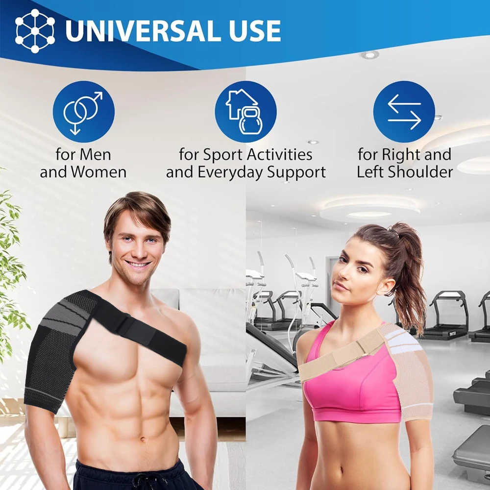 WECANTOP 1PCS Adjustable Rotator Cuff Brace - Torn Shoulder Support Sleeve for Pain Relief & Injury Recovery, Men & Women
WECANTOP 1PCS Adjustable Rotator Cuff Brace - Torn Shoulder Support Sleeve for Pain Relief & Injury Recovery, Men & Women