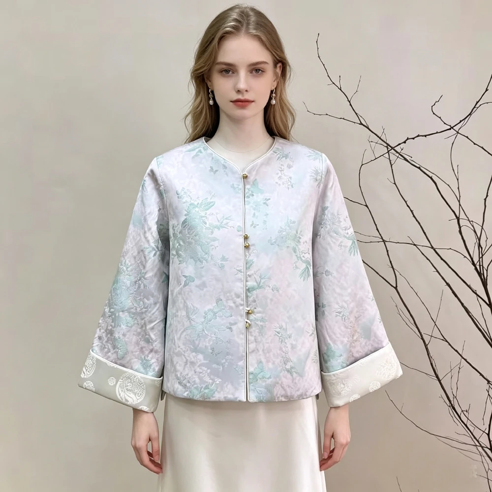 Chinese Style Women's Tops Jackets Fashion Streetwear Vintage Jacquard Buckle Hanfu Coat Traditional Tang Costumes Loose Outwear
Chinese Style Women's Tops Jackets Fashion Streetwear Vintage Jacquard Buckle Hanfu Coat Traditional Tang Costumes Loose Outwear