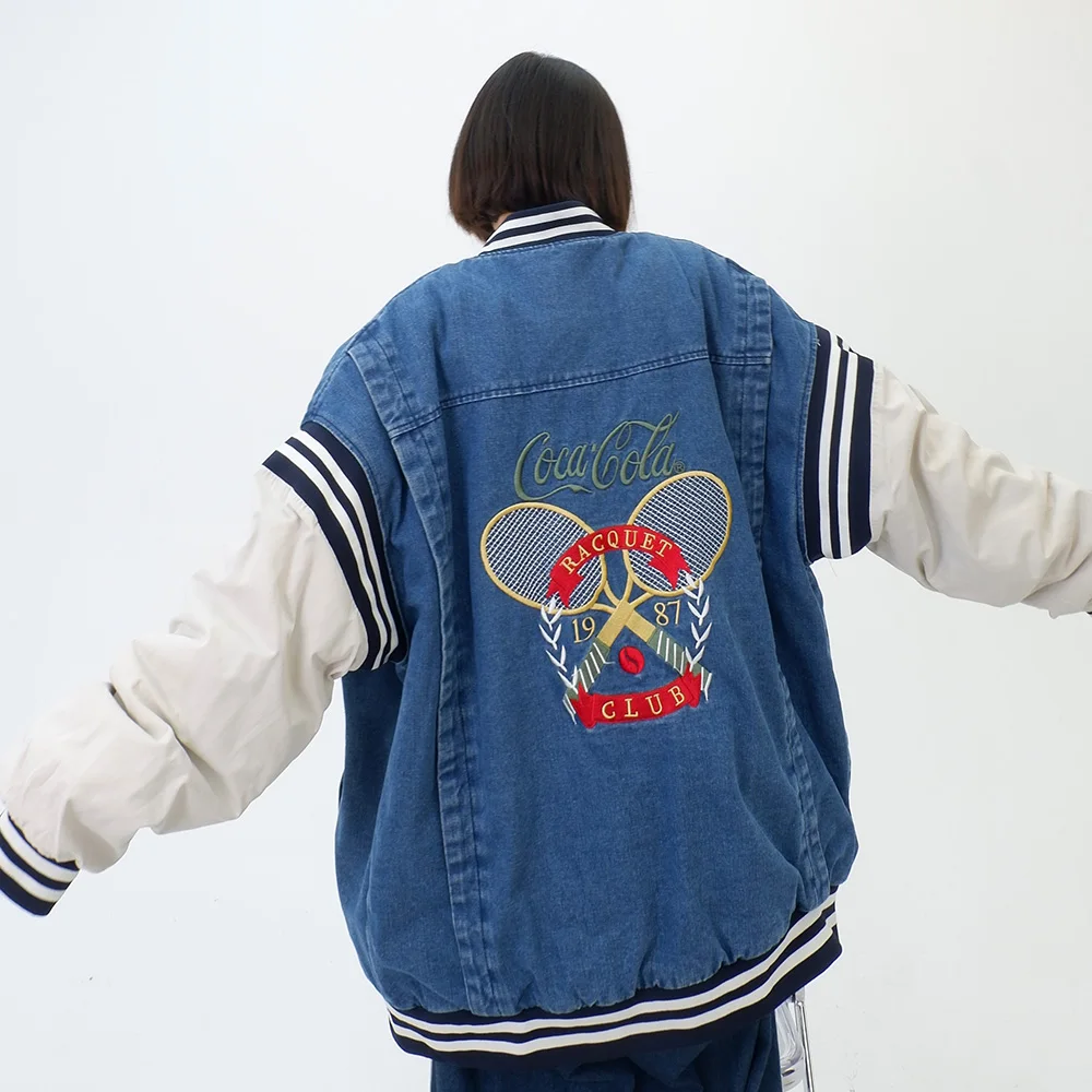 Colored denim jacket, cotton Coats women's 2023 winter new loose fitting bf college style thickened Jacket trend
Colored denim jacket, cotton Coats women's 2023 winter new loose fitting bf college style thickened Jacket trend
