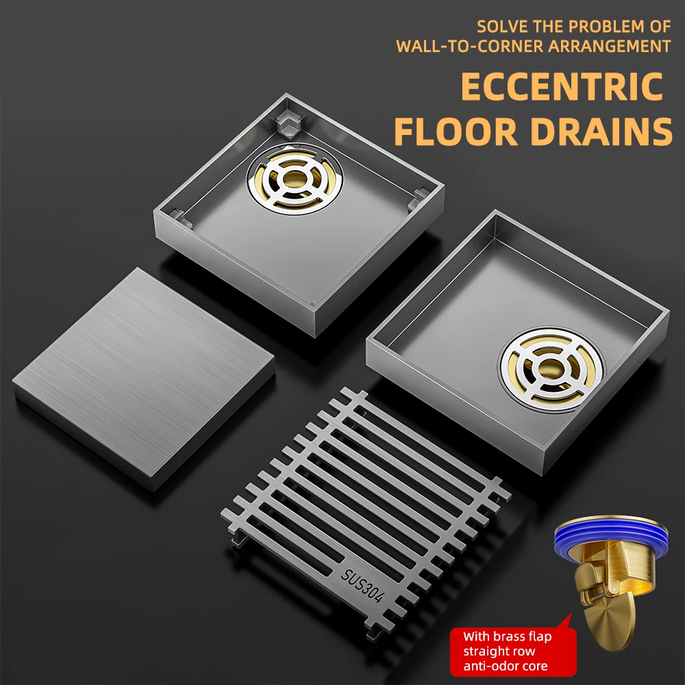 Stainless Steel Floor Drain with Copper Core,anti-odor Partial Hole Floor Drain,shower Drainage for Bathroom, Kitchen Balcony
Stainless Steel Floor Drain with Copper Core,anti-odor Partial Hole Floor Drain,shower Drainage for Bathroom, Kitchen Balcony
