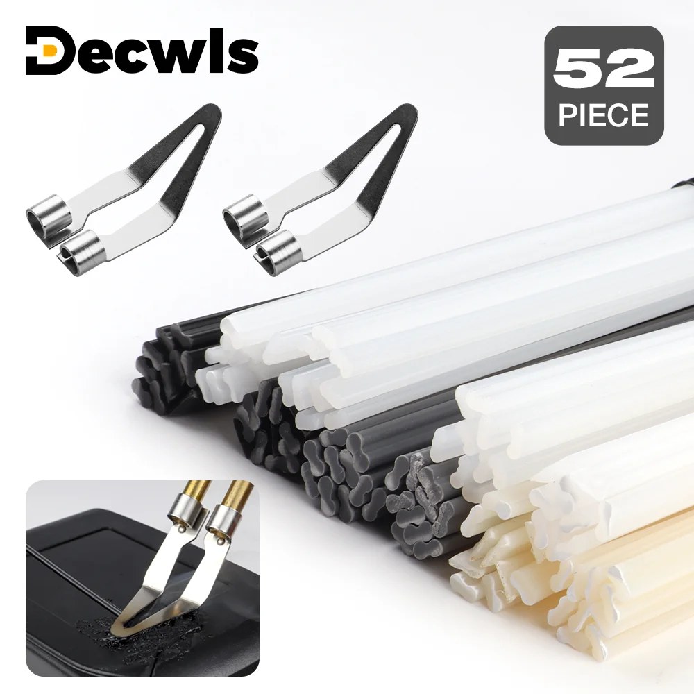 52PCS Plastic Welding Tool Set 2PCS Soldering Iron Tips & 50 Plastic Welding Rods Suitable For 6mm Diameter Plastic Welding Guns
52PCS Plastic Welding Tool Set 2PCS Soldering Iron Tips & 50 Plastic Welding Rods Suitable For 6mm Diameter Plastic Welding Guns