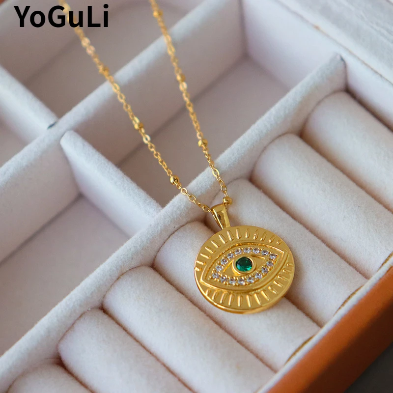 Fashion Jewelry Vintage Temperament Eye Styling Pendant Necklace For Women Party Gifts Delicate Design Accessories Hot Selling
Fashion Jewelry Vintage Temperament Eye Styling Pendant Necklace For Women Party Gifts Delicate Design Accessories Hot Selling