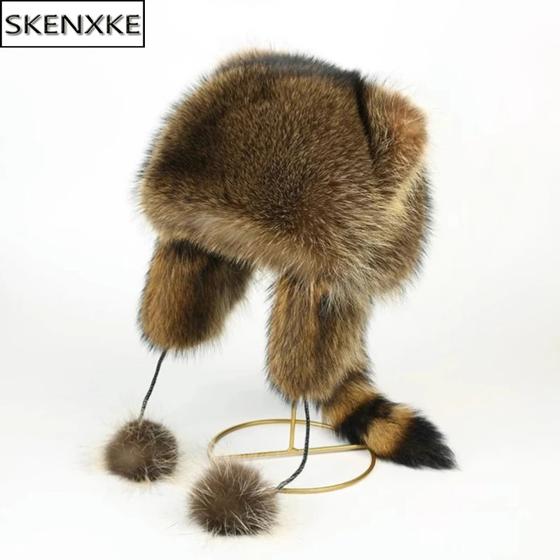 Hot Women Natural Raccoon Fur Caps Ushanka Hat For Winter Thick Warm Ear Fashion Pompoms Hat Lady Loveliness Real Fox Fur Cap
Hot Women Natural Raccoon Fur Caps Ushanka Hat For Winter Thick Warm Ear Fashion Pompoms Hat Lady Loveliness Real Fox Fur Cap