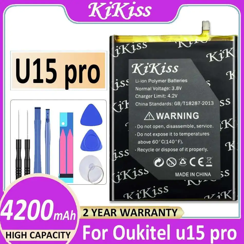Для Oukitel U15 Pro U15pro долговечный аккумулятор для мобильного телефона 4200 мАч
Для Oukitel U15 Pro U15pro долговечный аккумулятор для мобильного телефона 4200 мАч