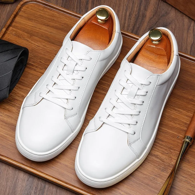 Handmade Cowhide Casual Shoes Men's Genuine Leather Business Comfortable Outdoor Hiking Board Shoes Male Sport Flats Sneakers
Handmade Cowhide Casual Shoes Men's Genuine Leather Business Comfortable Outdoor Hiking Board Shoes Male Sport Flats Sneakers