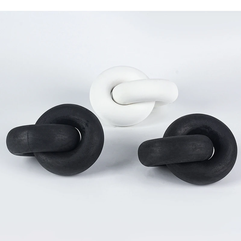 Geometric Ring Collar Rope Knot Resin Craft Ornaments Black Rings Decorative Figurines Home Decoration Accessories
Geometric Ring Collar Rope Knot Resin Craft Ornaments Black Rings Decorative Figurines Home Decoration Accessories