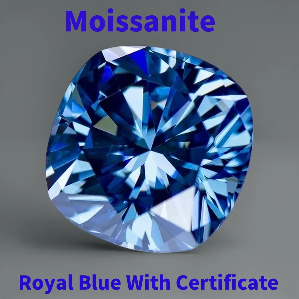 Loose Moissanite Stones 1~5ct Cushion Shape Royal Blue Moissanites Shining Fine Jewelry Lab Grown Diamonds for Jewelry
Loose Moissanite Stones 1~5ct Cushion Shape Royal Blue Moissanites Shining Fine Jewelry Lab Grown Diamonds for Jewelry