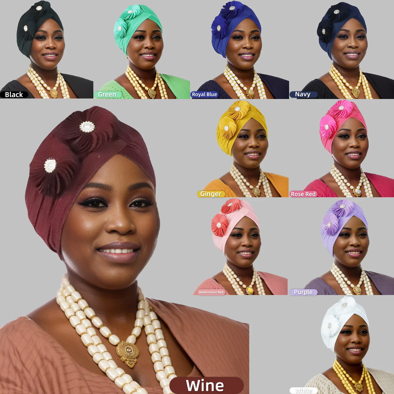 Flower Turban Women Muslim Hijab Hat African Headscarf Beanies Bonnet Hair Loss Head Wrap Pleated Indian Headwear Turbante Mujer
Flower Turban Women Muslim Hijab Hat African Headscarf Beanies Bonnet Hair Loss Head Wrap Pleated Indian Headwear Turbante Mujer