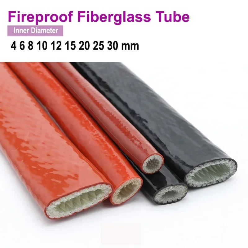1/5m High Temperature Fireproof Fiberglass Tube Silicone Resin Coated Glass Fiber Braided Sleeve Fire Retardant Casing Pipe
1/5m High Temperature Fireproof Fiberglass Tube Silicone Resin Coated Glass Fiber Braided Sleeve Fire Retardant Casing Pipe