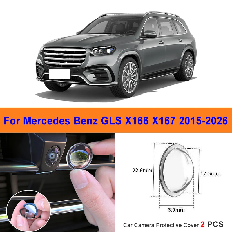 360 Reverse Image Car Camera Cover Anti-Scratch PC Lens Protector Stickers For Mercedes Benz GLS X166 X167 2015-2026 2Pcs
360 Reverse Image Car Camera Cover Anti-Scratch PC Lens Protector Stickers For Mercedes Benz GLS X166 X167 2015-2026 2Pcs