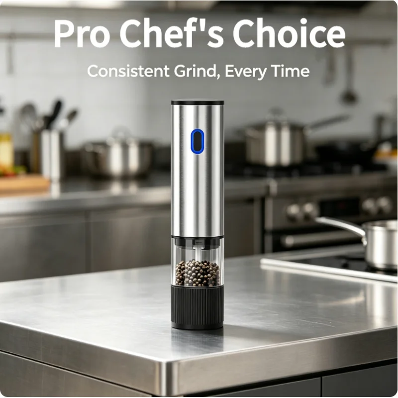 2PCS Rechargeable Electric Salt Pepper Grinder Automatic Mill Adjustable Coarseness Kitchen Seasoning Shaker Tool
2PCS Rechargeable Electric Salt Pepper Grinder Automatic Mill Adjustable Coarseness Kitchen Seasoning Shaker Tool