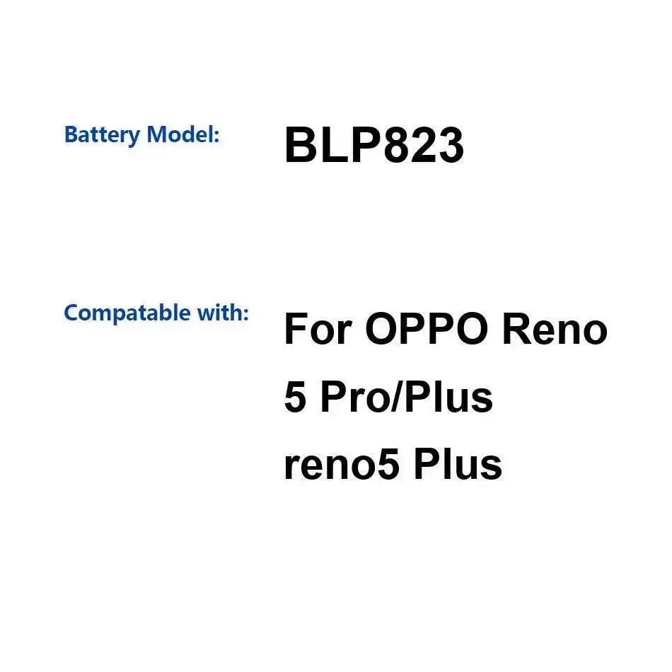 Для Oppo Reno 5 Pro Plus 5Plus 4300 мАч аккумулятор мобильного телефона большой емкости стабильный BLP823
Для Oppo Reno 5 Pro Plus 5Plus 4300 мАч аккумулятор мобильного телефона большой емкости стабильный BLP823
