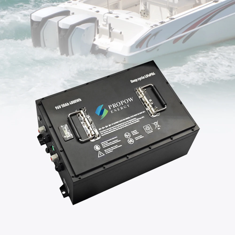 Reliable Strong Power Deep Cycle Marine Lithium Batteries 96V 50Ah Boat Motor Battery
Reliable Strong Power Deep Cycle Marine Lithium Batteries 96V 50Ah Boat Motor Battery