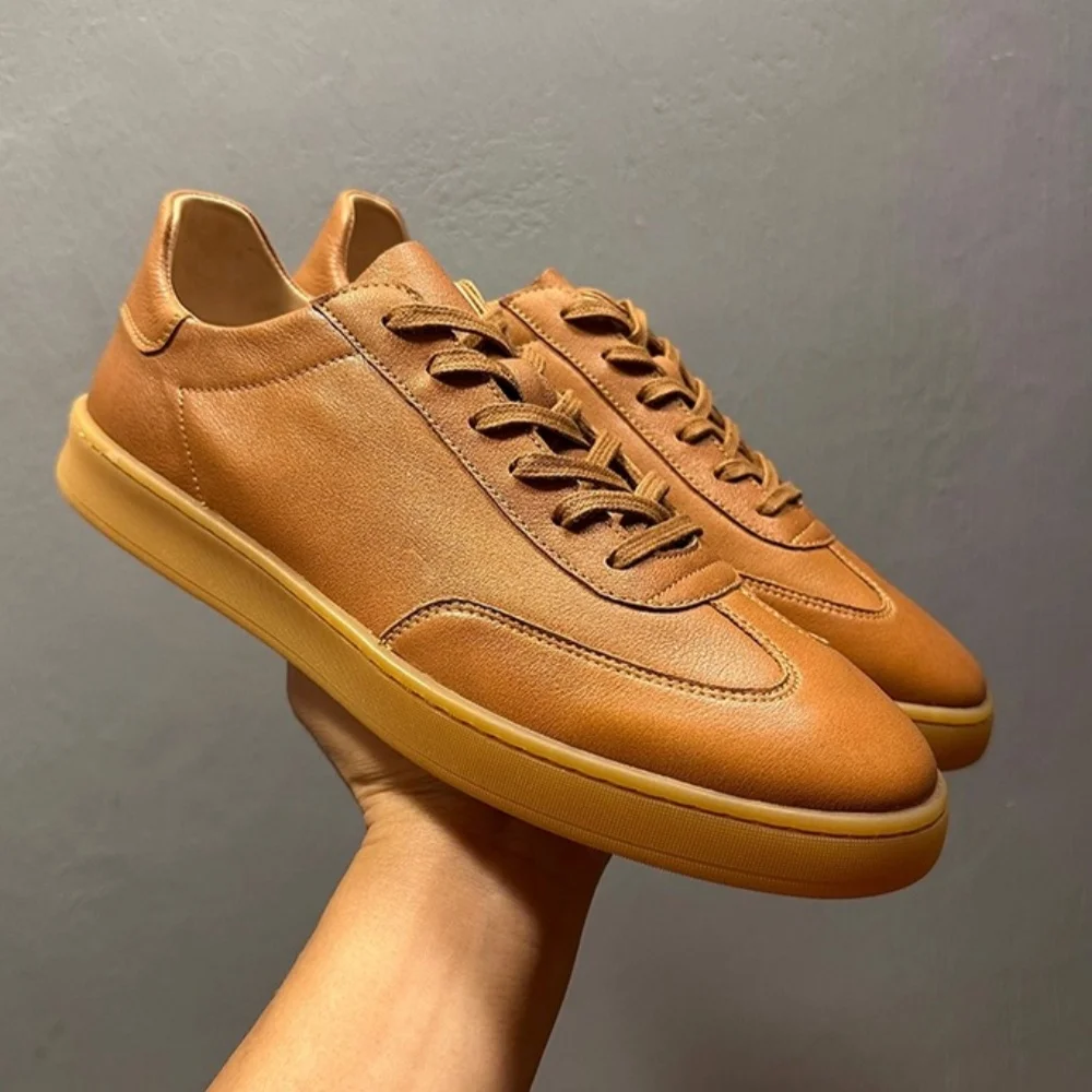 QHCCID Retro Luxury Men's Casual Leather Shoes Trendy Handmade Lace-Up Cowhide Footwear for Men
QHCCID Retro Luxury Men's Casual Leather Shoes Trendy Handmade Lace-Up Cowhide Footwear for Men