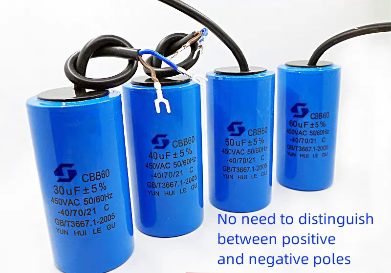 CBB60 washing machine capacitor 45681012152025UF water pump spin drying starting capacitor
CBB60 washing machine capacitor 45681012152025UF water pump spin drying starting capacitor