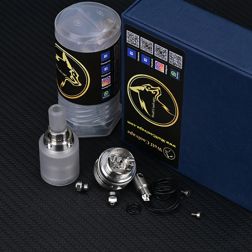 Wolfcoolvape BY-Ka V7 MTL RTA 316SS Vape Tank 23 мм 3 мл с одной катушкой, полный комплект, восстанавливаемый распылитель для модов
Wolfcoolvape BY-Ka V7 MTL RTA 316SS Vape Tank 23 мм 3 мл с одной катушкой, полный комплект, восстанавливаемый распылитель для модов