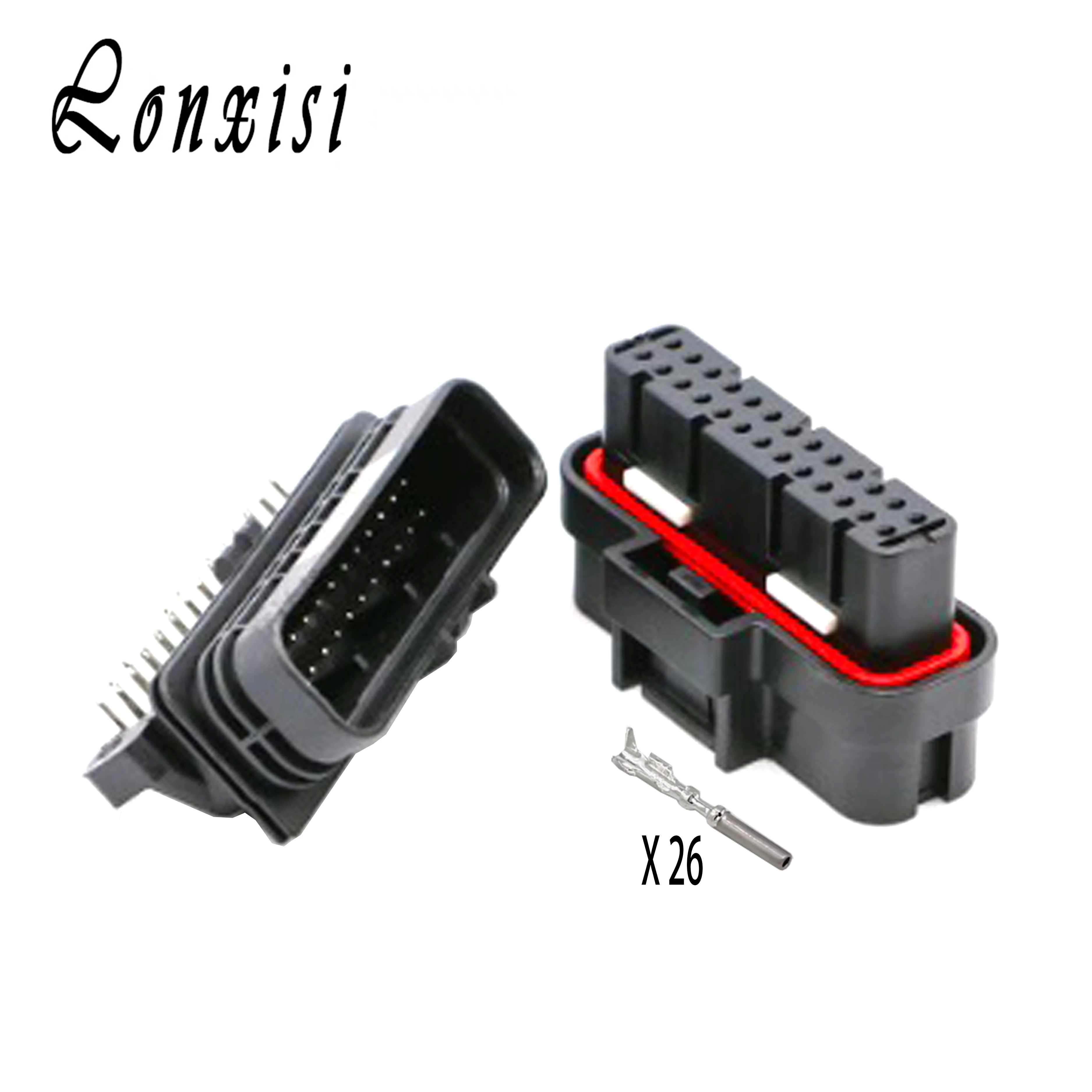 1/2 Sets 26 Pin Tyco AMP 6473711-1 1473712-1 1.0MM Two Row SUPER SEAL Sealed PCB Male Female Connector Computer ECU Auto Plug
1/2 Sets 26 Pin Tyco AMP 6473711-1 1473712-1 1.0MM Two Row SUPER SEAL Sealed PCB Male Female Connector Computer ECU Auto Plug