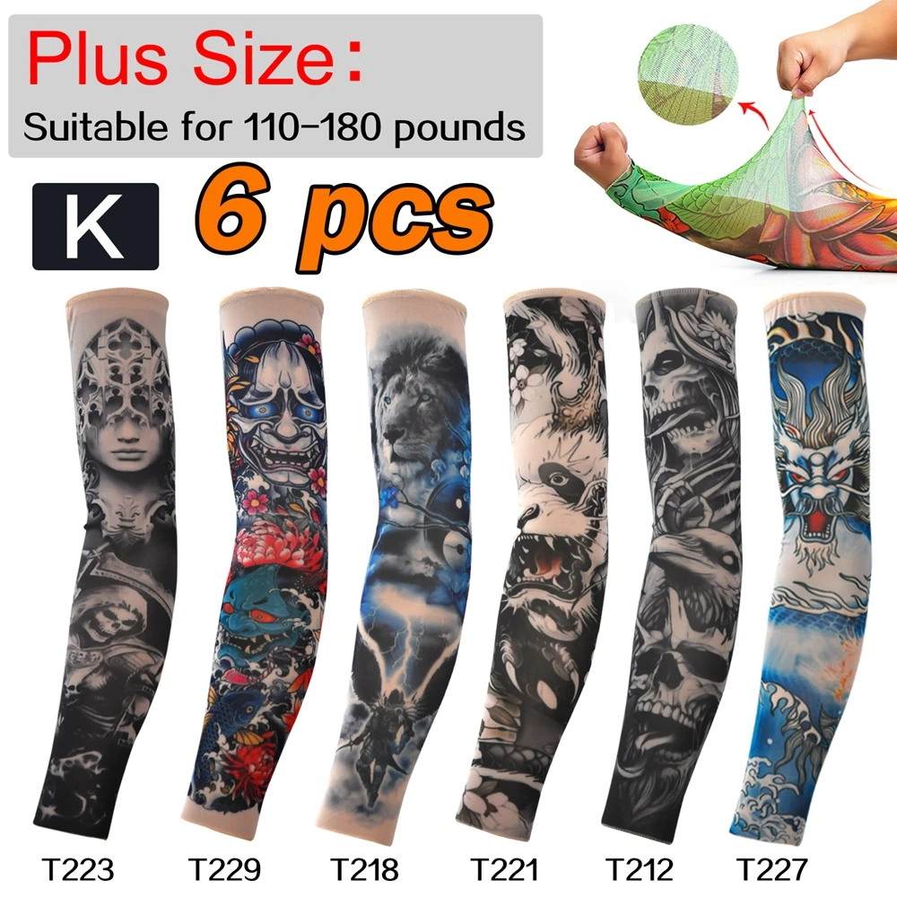 6PCS Large Size Thin Honeycomb Mesh Tattoo Sleeve Set Tattoo Flower Arm Sleeve Set Size Increase
6PCS Large Size Thin Honeycomb Mesh Tattoo Sleeve Set Tattoo Flower Arm Sleeve Set Size Increase
