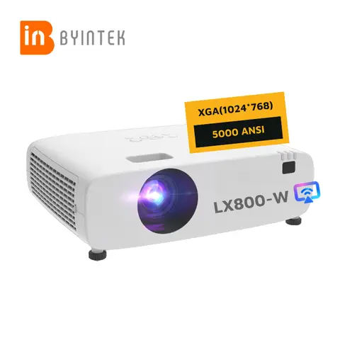 BYINTEK 5000 High ANSI Lumen Projector 3LCD Large Venue Projector LX800-W Miracast Laser Projector For Meeting Room