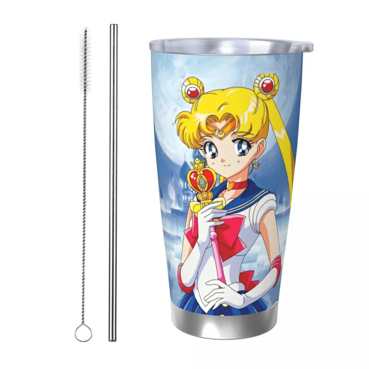 Cartoon Anime Sailors Moons Tumbler Vacuum Insulated Thermal Cup with Lid Straw Car Mugs Hot Cold Drink, 20oz
Cartoon Anime Sailors Moons Tumbler Vacuum Insulated Thermal Cup with Lid Straw Car Mugs Hot Cold Drink, 20oz