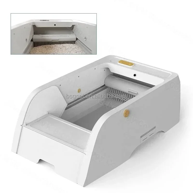 2024 Best New Smart Cat Litter Box Top Selling Plastic Product Automatic Cat Toilet for Cat Litter Clean
2024 Best New Smart Cat Litter Box Top Selling Plastic Product Automatic Cat Toilet for Cat Litter Clean