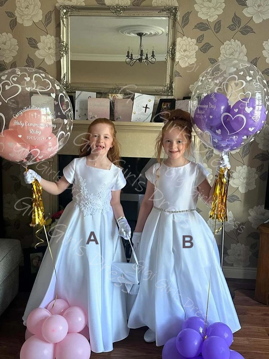 Белое атласное платье А-силуэта для девочек на свадьбу, с рукавами-крылышками, расшитое бисером и аппликациями, для первого причастия, на заказ, Vestidos de Noiva
Белое атласное платье А-силуэта для девочек на свадьбу, с рукавами-крылышками, расшитое бисером и аппликациями, для первого причастия, на заказ, Vestidos de Noiva