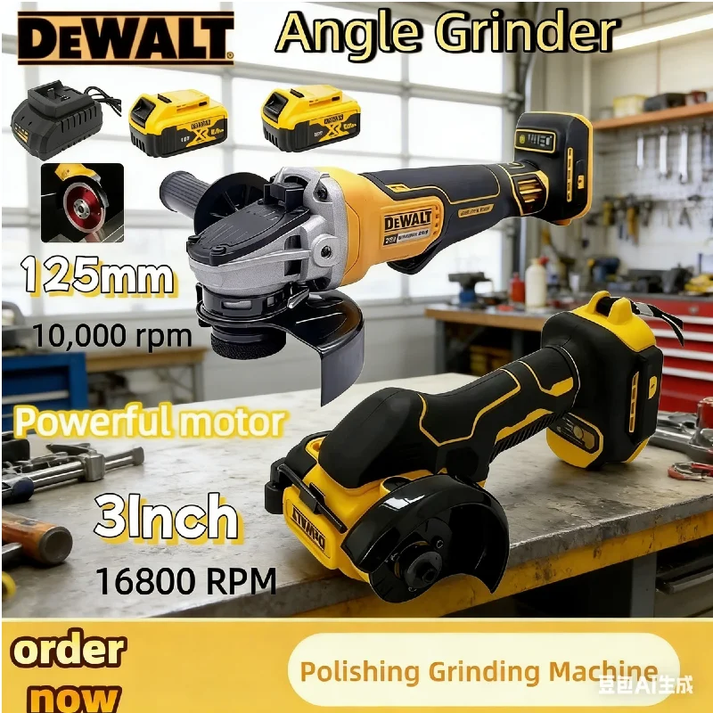Аккумуляторная угловая шлифовальная машина DEWALT, профессиональная электрическая шлифовальная машина, 18В, инструмент для резки и полировки металла и камня, электроинструмент
Аккумуляторная угловая шлифовальная машина DEWALT, профессиональная электрическая шлифовальная машина, 18В, инструмент для резки и полировки металла и камня, электроинструмент