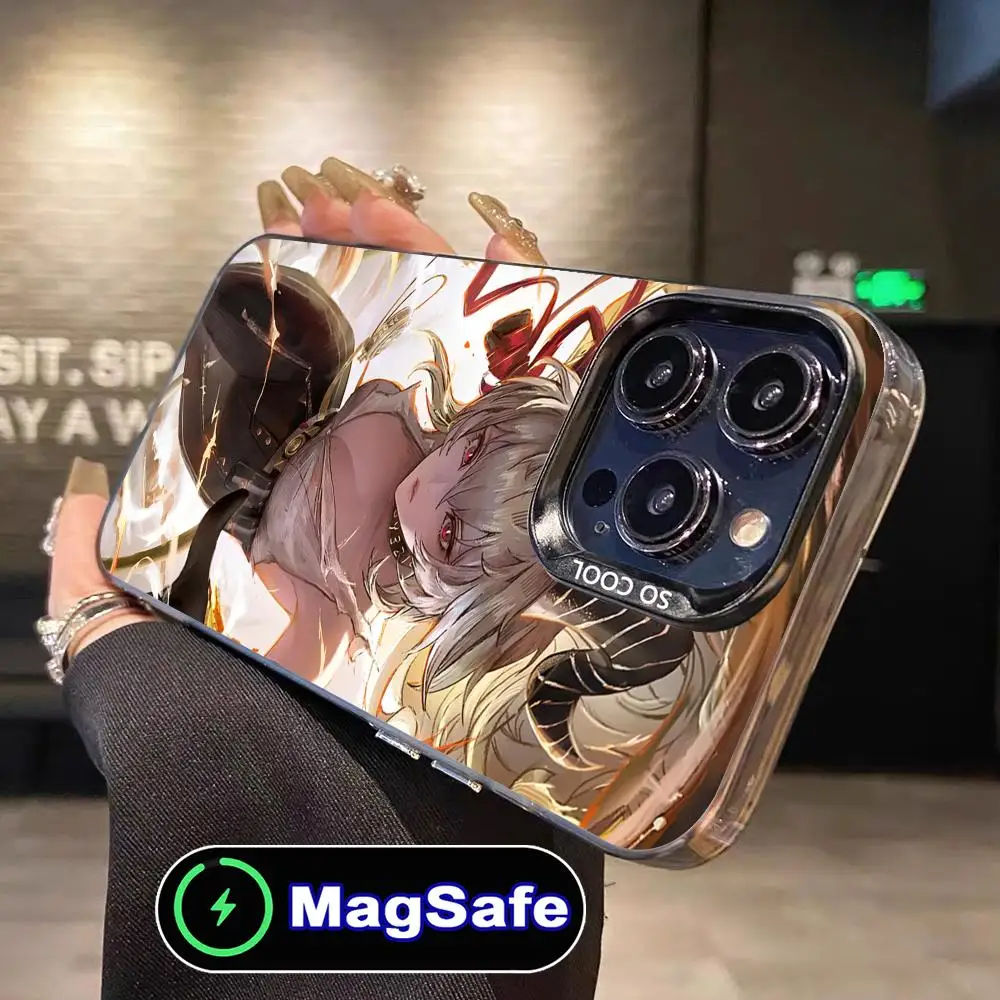 Чехол для телефона Wuthering Waves Zani для iPhone 16, 15, 14, 13, 12, 11 Pro Max Plus, полупрозрачный цветной чехол MagSafe, роскошный смартфон
Чехол для телефона Wuthering Waves Zani для iPhone 16, 15, 14, 13, 12, 11 Pro Max Plus, полупрозрачный цветной чехол MagSafe, роскошный смартфон