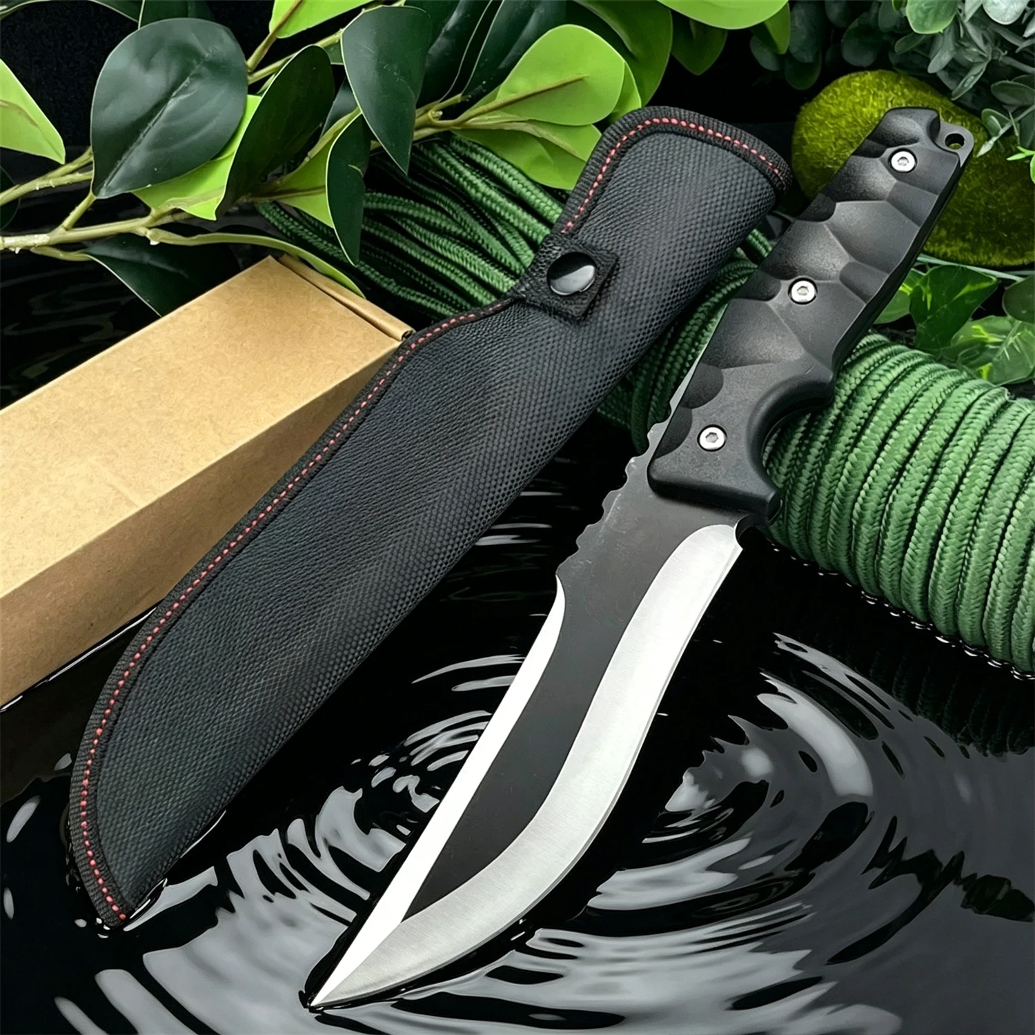 Outdoor Fixed Blade Knife – 5Cr13Mov Stainless Steel Blade, ABS Handle with Sheath – Ideal for Camping, Hiking & Fishing
Outdoor Fixed Blade Knife – 5Cr13Mov Stainless Steel Blade, ABS Handle with Sheath – Ideal for Camping, Hiking & Fishing