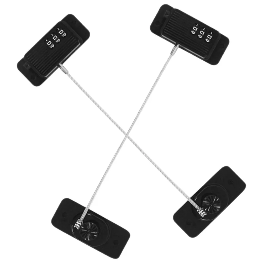2pcs Black Cabinet Window Lock Fridge Freezer Pantry Door Refrigerator Baby Safety Password Combination Steel Wire Child Proof 
2pcs Black Cabinet Window Lock Fridge Freezer Pantry Door Refrigerator Baby Safety Password Combination Steel Wire Child Proof