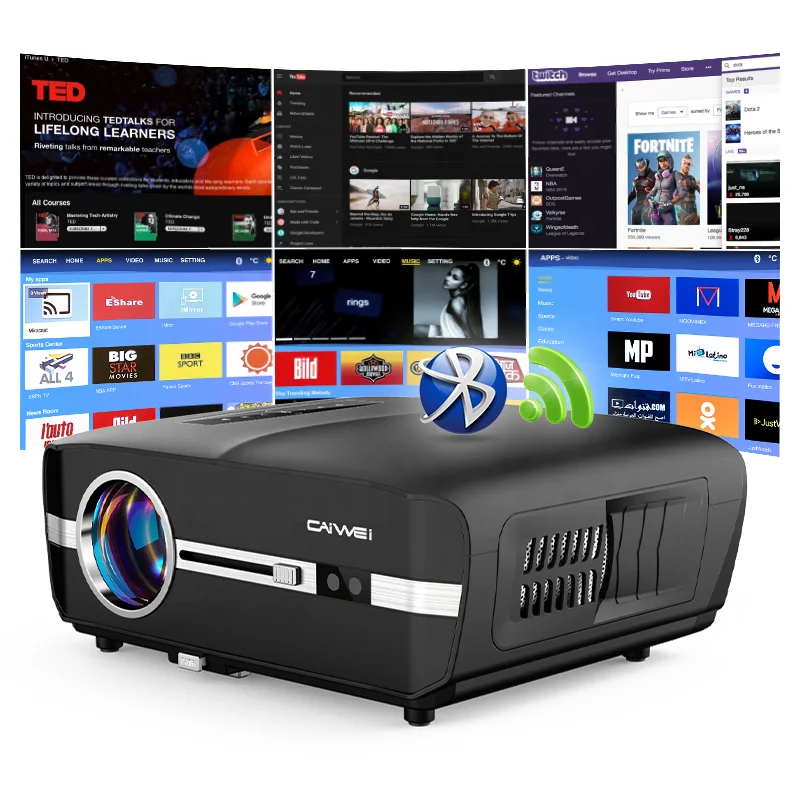 Factory OEM/ODM Smart Android Wifi 4K Projector Video Home Theater 1080P LED LCD Projector for Mobile and PS5
Factory OEM/ODM Smart Android Wifi 4K Projector Video Home Theater 1080P LED LCD Projector for Mobile and PS5