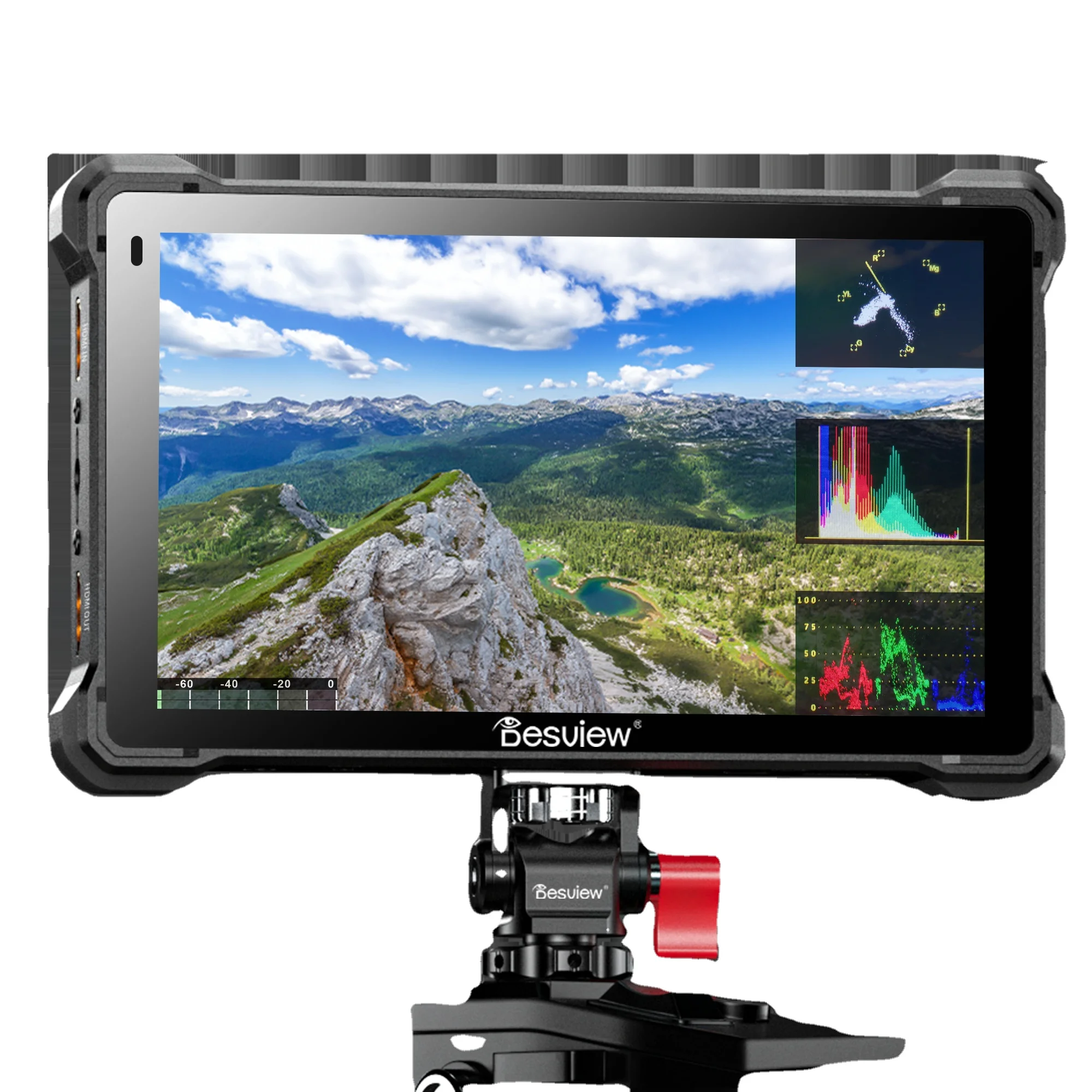 Desview R7III 7'' TouchScreen 2800nits Camera Field 4K DSLR With Waveform VectorScope Histogram Functions
Desview R7III 7'' TouchScreen 2800nits Camera Field 4K DSLR With Waveform VectorScope Histogram Functions